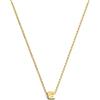 SINGULARU - Collana Personalizzata Single Letter. Pendente in Argento Sterling 925 con Finitura Placcata Oro 18Kt. Catena Taglia Unica. Gioielli da Donna. Lettera E