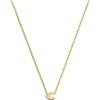 SINGULARU - Collana Personalizzata Single Letter. Pendente in Argento Sterling 925 con Finitura Placcata Oro 18Kt. Catena Taglia Unica. Gioielli da Donna. Lettera C