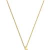 SINGULARU - Collana Personalizzata Single Letter. Pendente in Argento Sterling 925 con Finitura Placcata Oro 18Kt. Catena Taglia Unica. Gioielli da Donna. Lettera L