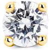 SINGULARU - Orecchino Singolo Mini Spark. Argento Sterling 925 con Finitura in Oro 18Kt. Chiusura a Pressione. Gioielli per Donna