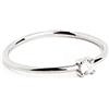 SINGULARU - Anello Single Spark. Argento Sterling 925 con Finitura Placcata Rodio. Stile Solitario. Gioielli da Donna. Misura 18