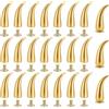 PH PandaHall 40 Set di Borchie e Punte A Griffe Rivetti Conici Dorati Borchie A Vite Rivetti con Punte in Metallo Stile Punk per Abbigliamento Borse Scarpe Pelletteria, 20x9x6.5mm