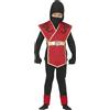 Fiestas Guirca Costume da guerriero ninja per bambini dai 7 ai 9 anni