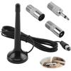 RJLLKD Antenna Radio Dab Fm Telescopica con Base Magnetica, 75 Ohm Antenna TV Interna Compatibile con Sintonizzatori Stereo, Ricevitori Av, Amplificatori, Sistemi Home Cinema E Hifi