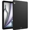 GIOPUEY Cover per iPad Air 11 Inch M3 2025, Guscio posteriore in TPU morbido, Ultra-sottile, Anti-vibrazione e anti-scivolo - Nero