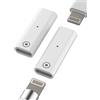 Kefiany Adattatore da Lightning femmina a Lightning femmina per iPhone Pencil di prima generazione (set di 2) per iPad Stylus Charger Ricambio accessorio certificato per Apple MFI Pen Generation