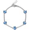 Brosway Bracciale Donna, Bracciale Rigido in Argento e Freedom Blue | Collezione Fancy - FFB04