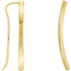 SOFIA MILANI - Orecchini da Donna in Argento 925 - Placcati in Oro - Orrecchino Scalatore Curvo - E2557