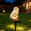 XVZ Lampade Solari per Esterni Giardino, Gufo statuette da giardino, luci solari decorazione per prato, terrazza, cortile, balcone - Gufo