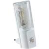 ChiliTec Luce notturna a LED con interruttore crepuscolare, presa 230 V, luce per scale, illuminazione per cameretta dei bambini, commutazione al buio, 1 Watt, luce bianca