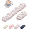 VAYDEER Poggiapolsi Supporto per Polsi Tastiera e Mouse a Forma di Nuvola Set 3 in 1 Cuscino Polsi in Tessuto Lycra Anti Crack Morbido per Tutte le Stagioni