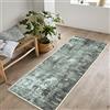artyrugs Tappeto Lavabile in Lavatrice, 60x240cm, 75% Cotone Riciclato, Pelo Corto, Fondo Antiscivolo, Tappeti per Camera da Letto, Cucina, Corridoio, Ufficio, Corridoio, Dark Salvia