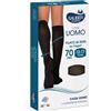 ITALSILVA COMMERCIALE Srl Calza Uomo Q-Skin 70 Denari Blu Taglia L/XL - Linea Uomo Compressione Graduata