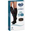ITALSILVA COMMERCIALE Srl Linea Uomo Cotone Calza 70 Denari Colore Nero Taglia L/XL - Calza Uomo Compressione Graduata