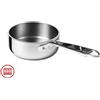 Agnelli Alu-Inox 5-Ply Casseruola Bassa Con Manico 1907 In Alu-Inox