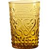 Zafferano 27 cl - Provenzale Bicchiere Acqua in Vetro - Set 6 Pezzi