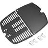GFTIME 6558 - Piastra in ghisa 7644, ricambio per barbecue Weber Q100, Q120, Q140, Q1000, Q1200, Q1400, 32,3 x 21,6 cm, piastra in ghisa e griglia per Weber Q100, serie Q1000