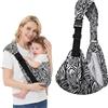 AYESY Marsupio Neonato 3-24 Mesi,Marsupio Neonato Regolabile con fibbia,Ergonomico,Marsupios Laterale,Facile da Indossare,Marsupios Bambino Fino a 20 Kg,Tripla protezione,per Dormire Viaggi