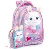 Clondo Schoolpack Julian Ross Bunny Ballerina Coniglietta Zaino Scuola Elementare Con Astuccio 3 Scomparti Riempito Bambina, Regalo, Multizip