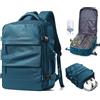suradar Zaino Ryanair 40x30x20 Sottovuoto Wizzair da Viaggio con Pompa Zaino da Viaggio Aereo Sottovuoto Incorporato Bagaglio a Mano 40x30x20 Vacuum Backpack Blu pavone