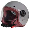 ORIGINE Casco Jet Moto ECE 22.06 Scooter Leggero con Visiera Lunga