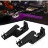 QJY-Motor Part-Store K&-TM Moto Poggiapiedi Pedane Estensione Foot Pegs Universal per 690 SMC Enduro 150-500 SXF EXC XC FE WR CRF250X CRF450L Surron Light Bee X/S Talaria X3 X4-2pcs / Nero
