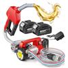 Taskstar Pompa Travaso Gasolio a Batteria 45L/min, Set di Pompe Elettriche da 21V con Batteria 2x4,0Ah, Pompa Portatile per Olio Combustibile con Ugello, 2x Tubo da 2 m per Diesel e Cherosene