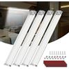 Kriogor Barra 120 LED 12V 6W, 4 Pezzi 1600LM Barra Striscia Lampada con Interruttore, 30cm 6000K Lampada 12 volt LED Camper per Auto, Camper, Camion, Furgone, Barca, Rimorchio