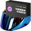 Everalo Visiera Compatibile con HJC Cs15 - Fg15 - Is16 - Tr1 - Fs11 - Ac12 - Cl15 - Cl16 - Clsp - Clst - Cl17 - Csr1 - Fs10 - Fs15 - Hj09 (Blu Elettro)