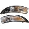 Generisch Specchietto retrovisore esterno con indicatore di direzione compatibile con Ford Fiesta 2008-2017 B-max 2012-2017 8A6113B382AB 8A6113B382AC 8A6113B382AD S+D