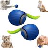 XINYUNXIN Speedy Tail 2.0 - Giocattolo Interattivo Automatico per Gatti, Palla con Coda di Ricambio, Ricarica USB, 2 Pezzi, Blu