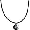 Amor x Collana Scorpions con ciondolo in acciaio inox, unisex, per uomo e donna, 45+5 cm, in confezione regalo, 45+5, Acciaio inossidabile Pelle, Nessuna pietra preziosa