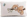 NICI Finni 62974 - Morbido cuscino in tessuto peluche per bambini e adulti, ideale per casa, asilo o in viaggio, motivo: orso, 43 x 25 cm, color caramello