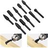 Techfection Set di 10Pz ROTATIVE Raspa 6mm Punte Frese in Fresa Rotante per legno e metalli Rotary tool-diy incisione legno strumenti di lavoro