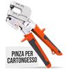 Generico Pinza per Cartongesso - Utensile per Profili da Parete a Secco - Acciaio Rinforzato - Impugnatura Ergonomica - Alta Resistenza per Pannelli in Cartongesso