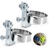 Kalexion Fascetta per Tubo di Messa a Terra per Nastro di Messa a Terra Morsetto di Messa a Terra Ø8-52mm - 2x Fascette per Nastro