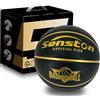 Senston Pallone da Basket Taglia 7, Regalo per Basket all'aperto con Pompa per Natale