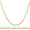 PRINS JEWELS Catena a maglia barbazzale in oro giallo 18 carati / 750, unisex, larghezza 3 mm, 55 cm, Metallo, Non pietra preziosa