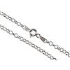 Aka Gioielli® - Collana Donna in Argento Sterling 925 Rodiato - Catena Maglia Rolò 3 mm - lunga 40 cm