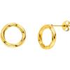 PURELEI Orecchini Kaula - Orecchini da donna in acciaio inox durevole - Orecchini impermeabili da donna - 13 mm di diametro - Bigiotteria per il tuo look personalizzato, 1.3 Zentimeter, Argento