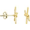 SOFIA MILANI - Orecchini Donna Argento 925 - Placcati in Oro - Orecchini a Perno a Nodo - 20898