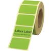 Labex Label Etichette termiche, 40 x 25 mm, autoadesive, 1000 pezzi, su rotolo, termodiretta, rettangolare, per codice a barre e indirizzamento (verde, 1 rotolo)