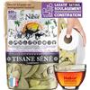 Nabür Tisana di Foglie di Senna da 250 gr, Disintossicante per il colon | Lassativa, senza caffeina, senza additivi - NABÜR