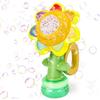 Jovicos - Macchina delle Bolle per Bambini, Macchina delle Bolle Danzante Ricaricabile a Forma di Girasole, Giocattoli Automatici con Luci per Bambini, Regalo per Bambine, Macchina delle Bolle a