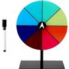 UOCAI Ruota della Fortuna a rotazione - Giocattolo da 20 cm, Prize Spinnings, premio rotante per Carnevale, Fiere - Roulette di gioco di Hasard con supporto e cancellabile