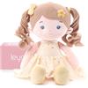 LeyaDoll Bambola morbida(16''), bambola bambina ideale come regalo bambino 1 anno, regalo di battesimo e Natale per bambina e neonati-Daisy Girl-Yellow