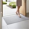 cocofy Zerbino sottile 2 mm extra piatto 60 x 90 cm, zerbino sottile interno, tappetino sottile in feltro con fondo antiscivolo, tappetino interno grigio