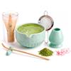 BLOOMORA Matcha Making 7pc Set Mottled Kit, Ciotola in Ceramica, Frusta Bambù | Setaccio, Panno e Manuale, Tradizionale per Cerimonia del Tè Giapponese, Autenticità e Bellezza, Pronto da Regalare