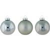 Cosy & Trendy Cosy Home - Set di 12 palline di Natale in vetro Shiny Matt Opal Blu, D8 cm