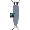 Brabantia - Ironing Board A - With Steam Iron Rest - Adjustable in Height - Non-Slip Rubber Feet - Cotton Cover with Foam Layer - Foldable - Denim Blue - 110x30 cm